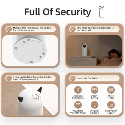 Engaging Automatic Interactive Cat Laser Toy - Smart Teasing LED Pet Accessory for Indoor Fun