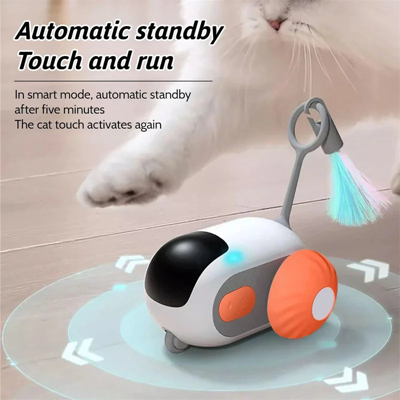 Exciting Electric Cat Toy: Remote Control Sports Car Teaser Stick for Endless Indoor Fun!