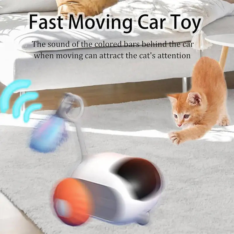 Exciting Electric Cat Toy: Remote Control Sports Car Teaser Stick for Endless Indoor Fun!