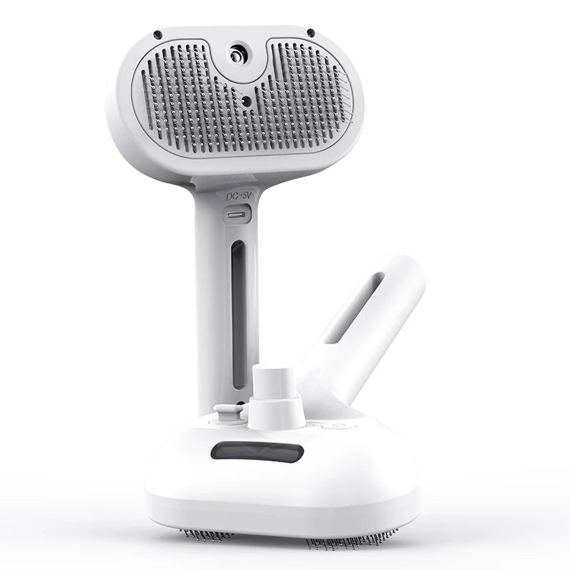 Revitalize Your Pet's Grooming Routine with the ROJECO Electric Cat Hair Straightening Brush – Rechargeable & Automatic Spray Comb for Effortless Grooming!
