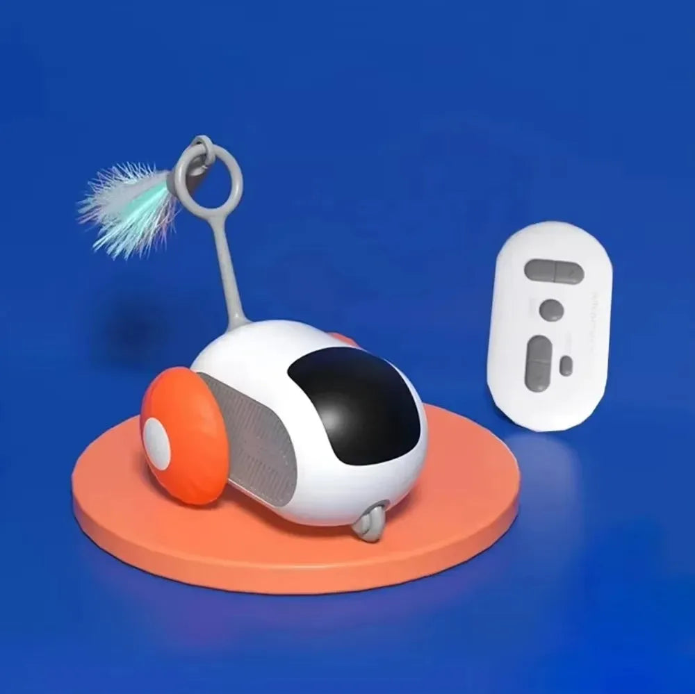 Exciting Electric Cat Toy: Remote Control Sports Car Teaser Stick for Endless Indoor Fun!