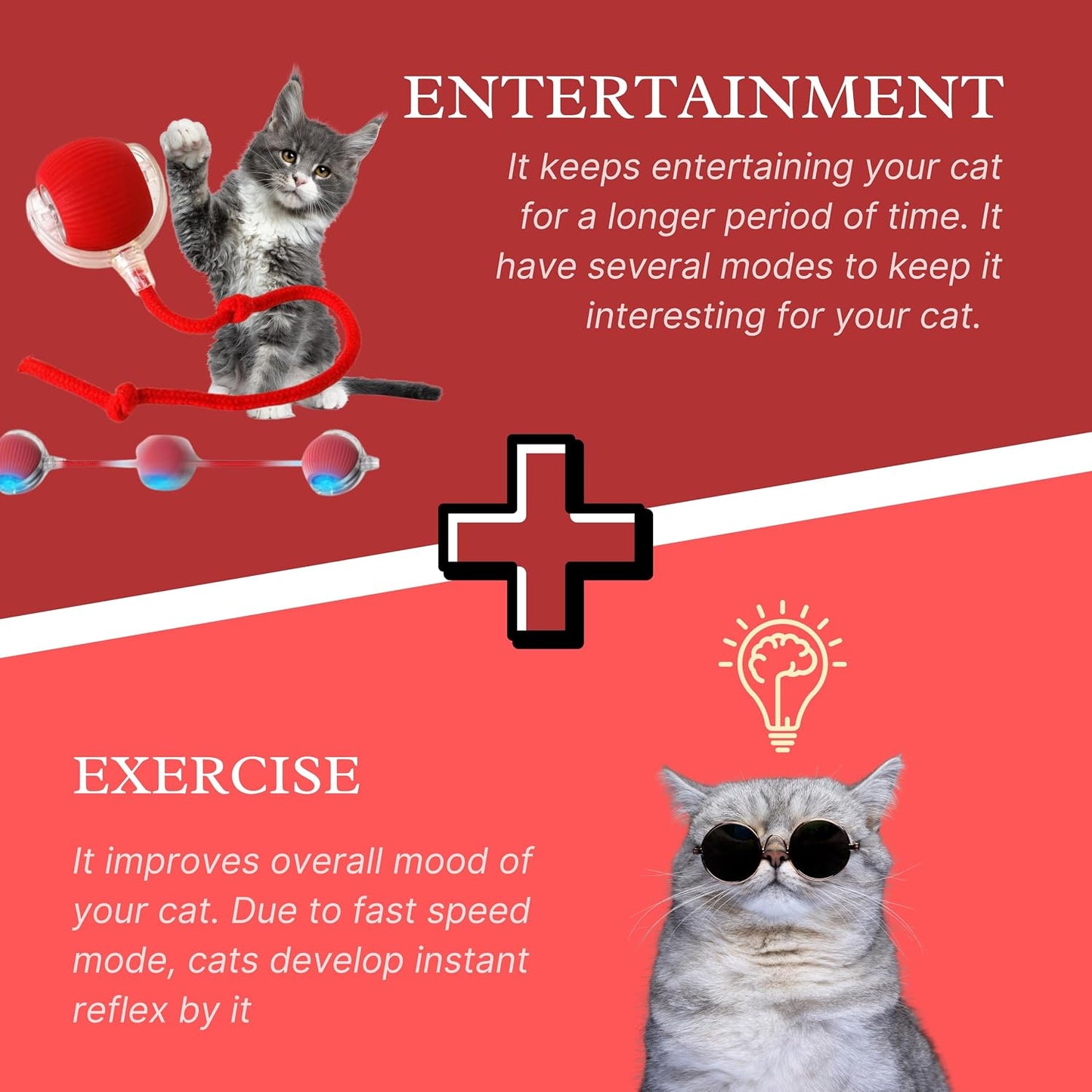 Speedy Tail 2.0: The Ultimate Interactive Rolling Ball Toy for Cats and Small Dogs - Keep Your Pets Engaged and Active!