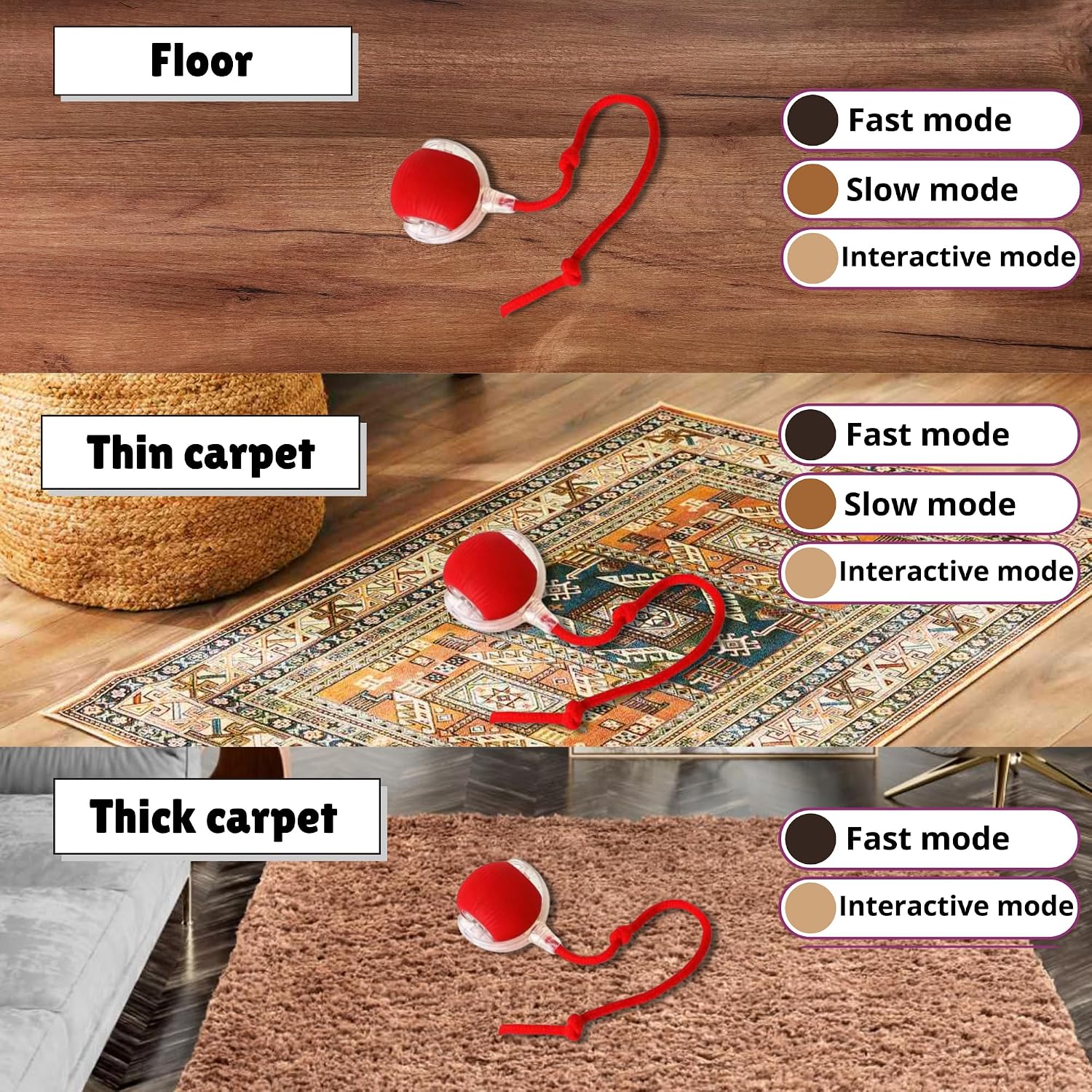 Speedy Tail 2.0: The Ultimate Interactive Rolling Ball Toy for Cats and Small Dogs - Keep Your Pets Engaged and Active!