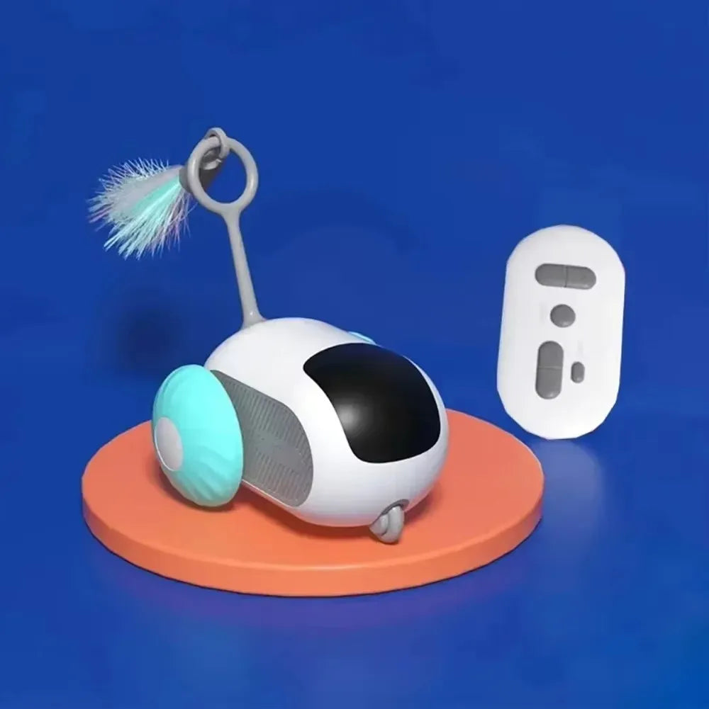 Exciting Electric Cat Toy: Remote Control Sports Car Teaser Stick for Endless Indoor Fun!