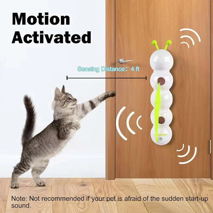 Exciting Caterpillar Interactive Cat Toy - Motion Activated Wack a Worm for Endless Fun!
