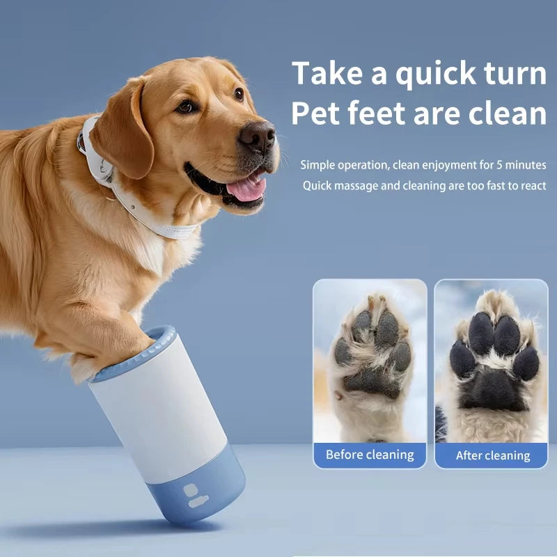 Revolutionary Electric Pet Paw Cleaner - Effortlessly Keep Your Dog's Paws Clean with Low Noise and Waterproof Design!