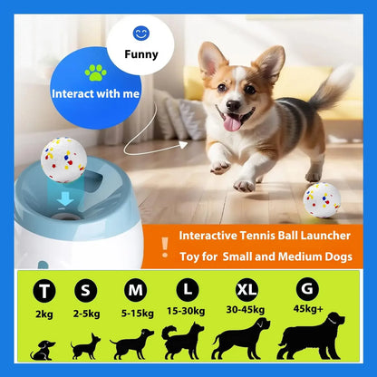 Automatic Dog Tennis Ball Launcher - Interactive Fetch Toy for Endless Fun!