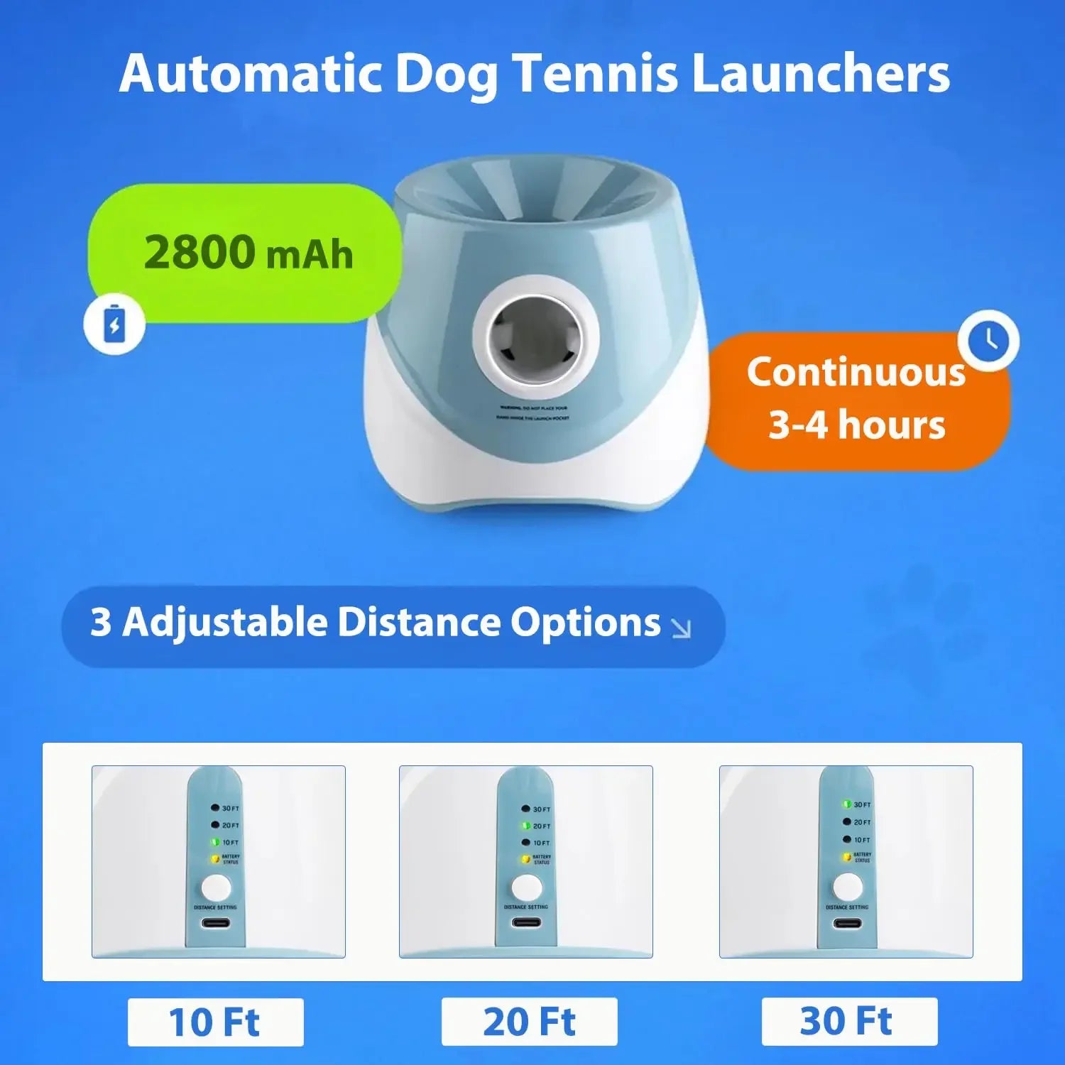 Automatic Dog Tennis Ball Launcher - Interactive Fetch Toy for Endless Fun!