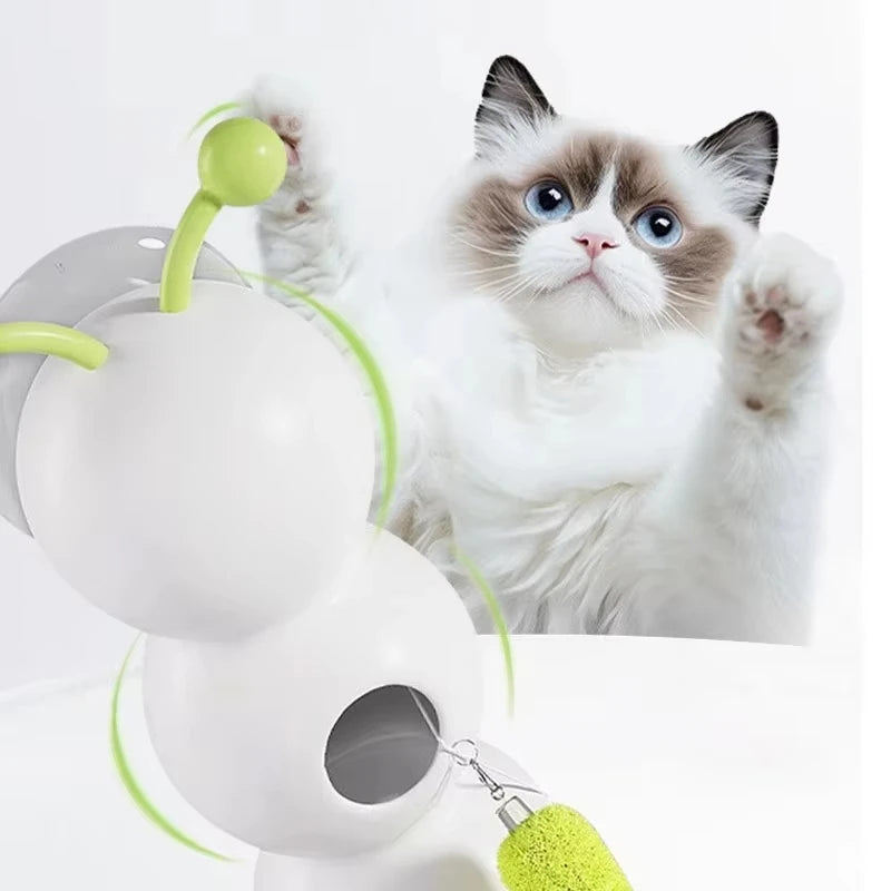 Exciting Caterpillar Interactive Cat Toy - Motion Activated Wack a Worm for Endless Fun!