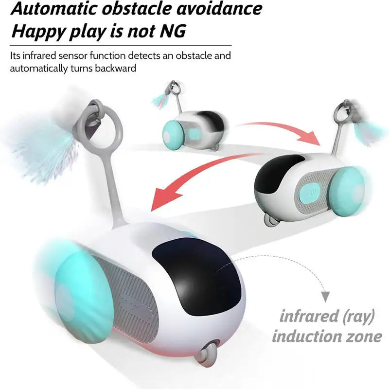 Exciting Electric Cat Toy: Remote Control Sports Car Teaser Stick for Endless Indoor Fun!