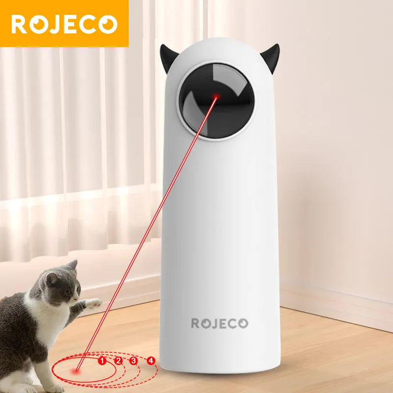 Engaging Automatic Interactive Cat Laser Toy - Smart Teasing LED Pet Accessory for Indoor Fun