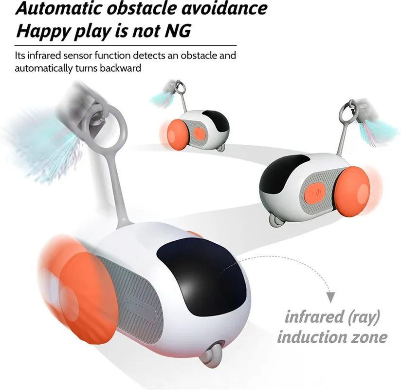 Exciting Electric Cat Toy: Remote Control Sports Car Teaser Stick for Endless Indoor Fun!